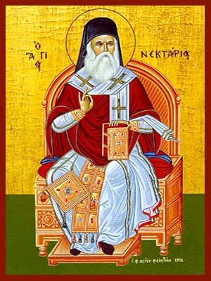 SAINT NECTARIUS, METROPOLITAN OF PENTAPOLIS, ENTHRONED