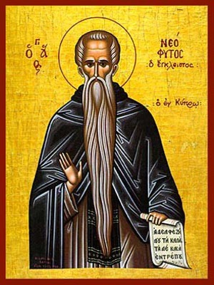 SAINT NEOPHYTUS, THE RECLUSE, OF CYPRUS