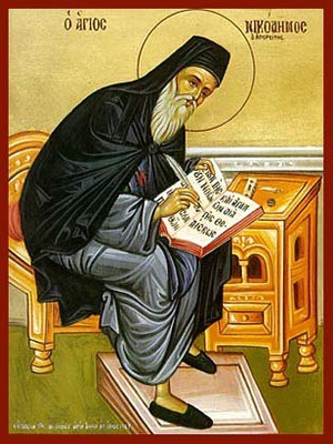 SAINT NICODEMUS OF MOUNT ATHOS, SPIRITUAL WRITER, FULL BODY