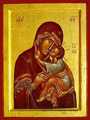 VIRGIN AND CHILD, SWEET KISSING
