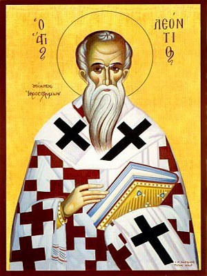 SAINT LEONTIUS, PATRIARCH OF JERUSALEM