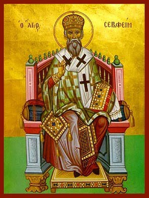 SAINT SERAPHIM, BISHOP OF PHANARION, GREECE, ENTHRONED