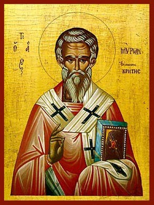 SAINT MYRON, BISHOP OF CRETE, GREECE