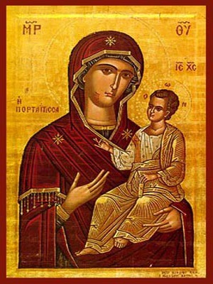VIRGIN AND CHILD, HODEGETRIA, PORTAITISSA (OF THE PORTAL), IVERON