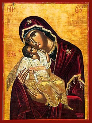 VIRGIN AND CHILD, SWEET KISSING