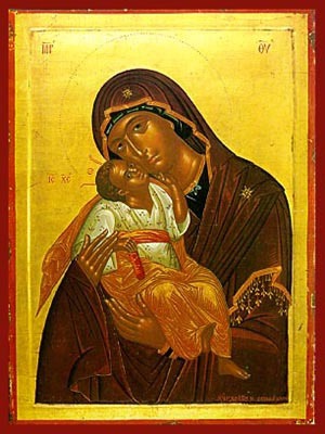 VIRGIN AND CHILD, SWEET KISSING