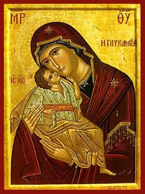 VIRGIN AND CHILD, SWEET KISSING