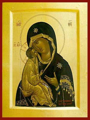 VIRGIN AND CHILD, SWEET KISSING