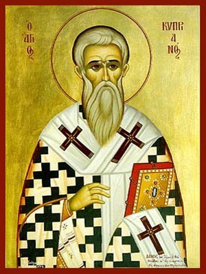 SAINT CYPRIAN, HIEROMARTYR, BISHOP OF CARTHAGO
