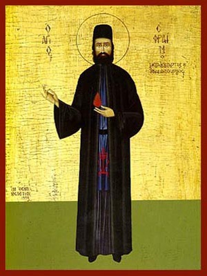 SAINT EPHRAIM, THE NEW MONK-MARTYR OF MOUNT AMOMON, GREECE, FULL BODY