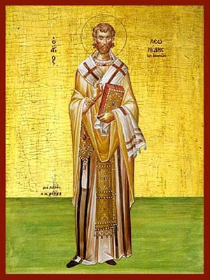 SAINT LEONIDES, BISHOP OF ATHENS, GREECE, FULL BODY