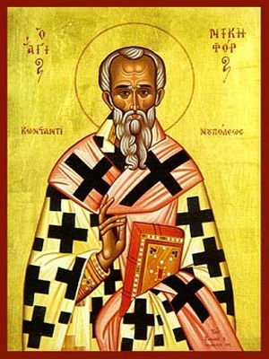 SAINT NICEPHORUS, PATRIARCH OF CONSTANTINOPLE