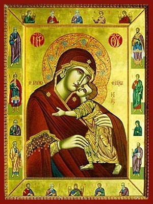 VIRGIN AND CHILD, SWEET KISSING