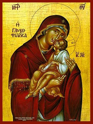 VIRGIN AND CHILD, SWEET KISSING