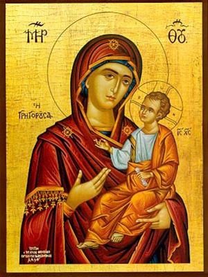 VIRGIN AND CHILD, HODEGETRIA, GREGOROUSA