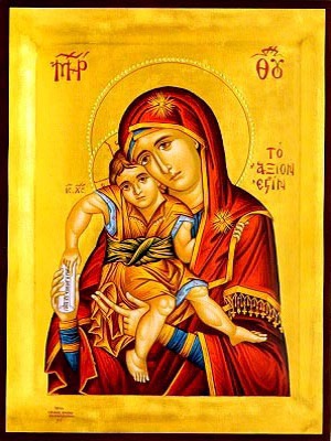 VIRGIN AND CHILD, AXION ESTI (IT IS TRULY MEET)