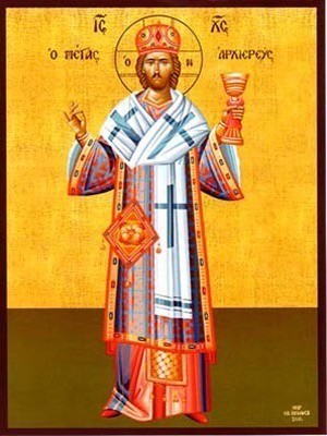 CHRIST BLESSING, GREAT HIGH PRIEST, FULL BODY