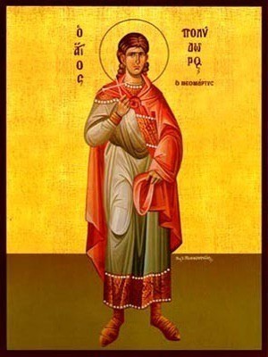 SAINT POLYDOROS OF CYPRUS, THE NEW MARTYR, AT NEW EPHESUS, FULL BODY