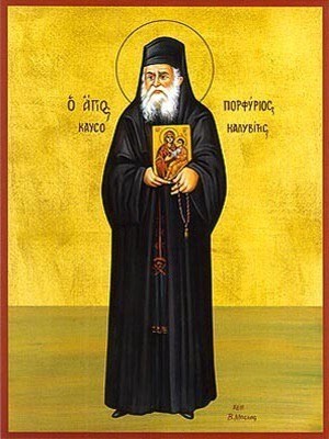 SAINT PORFYRIOS KAFSOKALYBITES, FULL BODY