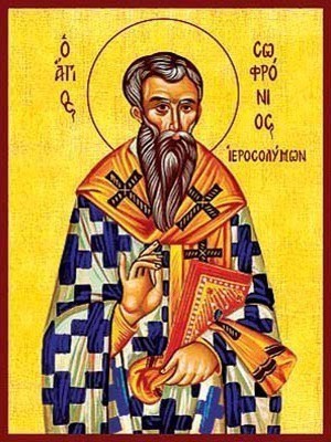 SAINT SOFRONIOS, ARCHBISHOP OF JERUSALEM