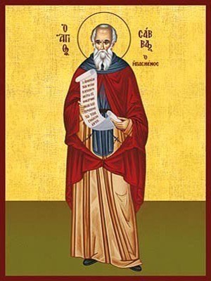 SAINT SABBAS, THE SANCTIFIED, FULL BODY
