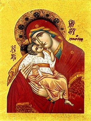 VIRGIN AND CHILD, SWEET KISSING