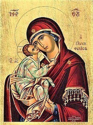 VIRGIN AND CHILD, SWEET KISSING