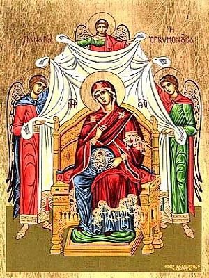 VIRGIN IN PREGNANCY, ENTHRONED