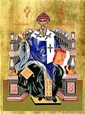 SAINT SPYRIDON, BISHOP OF TREMITHON, CYPRUS, ENTHRONED
