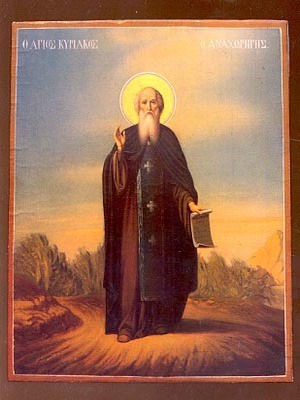 SAINT CYRIACUS THE HERMIT OF PALESTINE, FULL BODY
