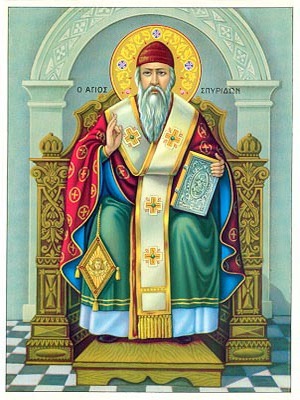 SAINT SPYRIDON, BISHOP OF TREMITHON, CYPRUS, ENTHRONED