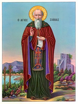 SAINT SABBAS, THE SANCTIFIED, FULL BODY