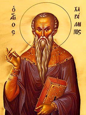 SAINT CHARALAMPUS, HIEROMARTYR, BISHOP OF MAGNESIA, GREECE
