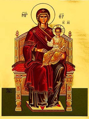 VIRGIN AND CHILD, ENTHRONED