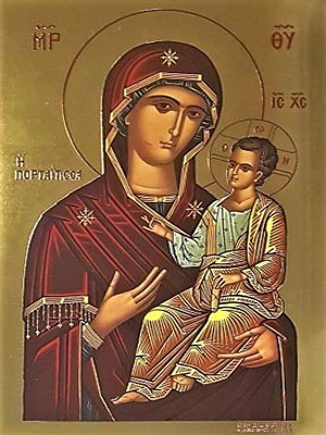 VIRGIN AND CHILD, HODEGETRIA, PORTAITISSA (OF THE PORTAL), IVERON