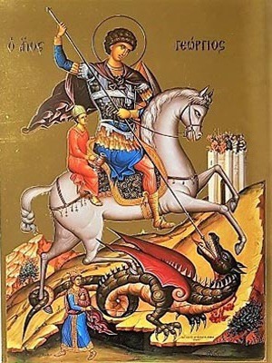 SAINT GEORGE THE GREAT MARTYR, ON HORSEBACK