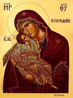 VIRGIN AND CHILD, SWEET KISSING