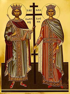 SAINTS CONSTANTINE AND HELEN, FULL BODY
