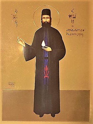 SAINT EPHRAIM, THE NEW MONK-MARTYR OF MOUNT AMOMON, GREECE, FULL BODY