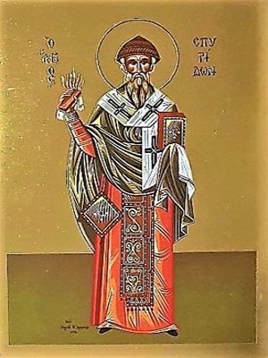 SAINT SPYRIDON, BISHOP OF TREMITHON, CYPRUS, FULL BODY